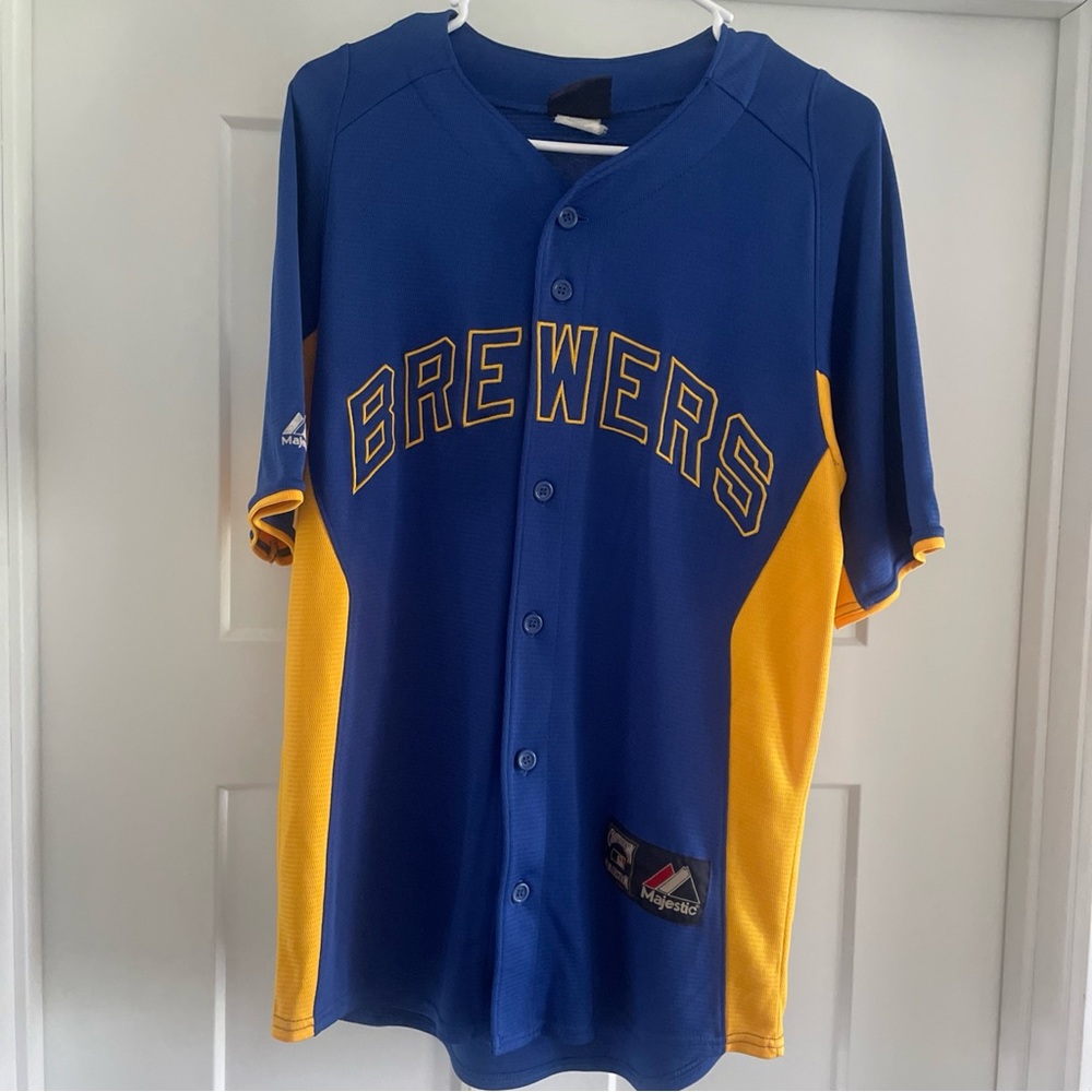 Brewers Ryan Braun Majestic Cooperstown collection.  Size Small